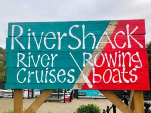 river boat sign